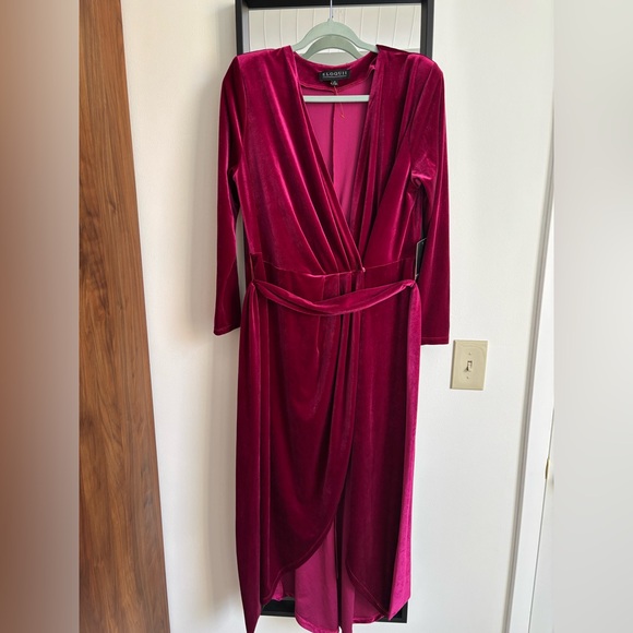 Eloquii Burgundy Dress size 14 NWT perfect holiday party dress!! - Picture 2 of 6